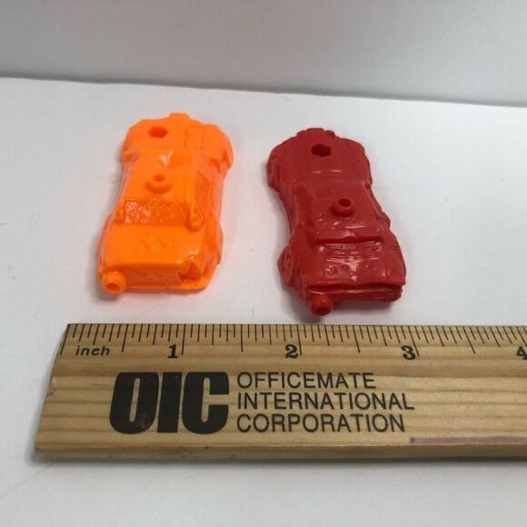 hot wheels monster trucks 1:64 scale plastic replacement cars red orange - Picture 3 of 4